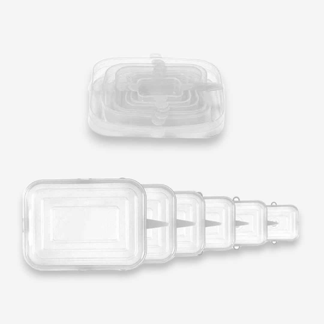 Reusable Rectangular Silicon Covers set of 6 - lunazchef.shop