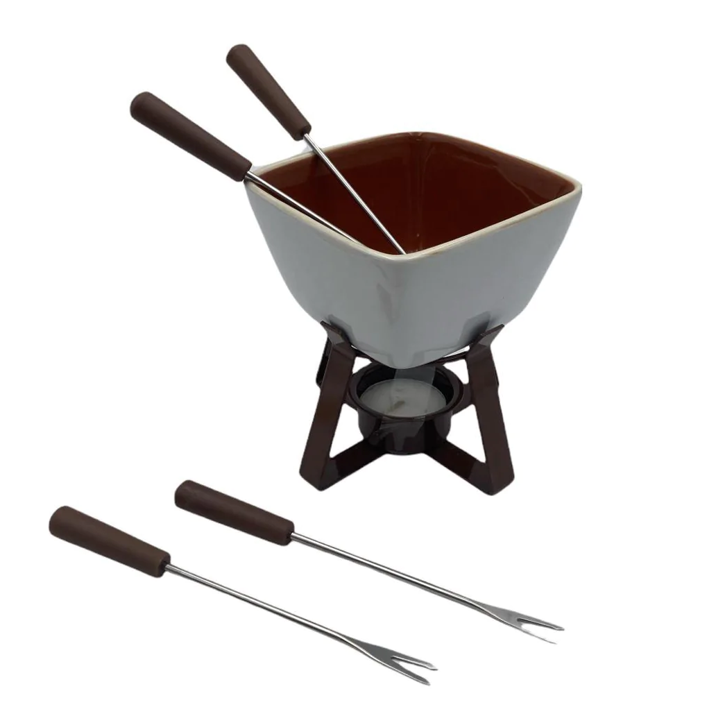 Stone Ware Chocolate Fondue Set - lunazchef.shop