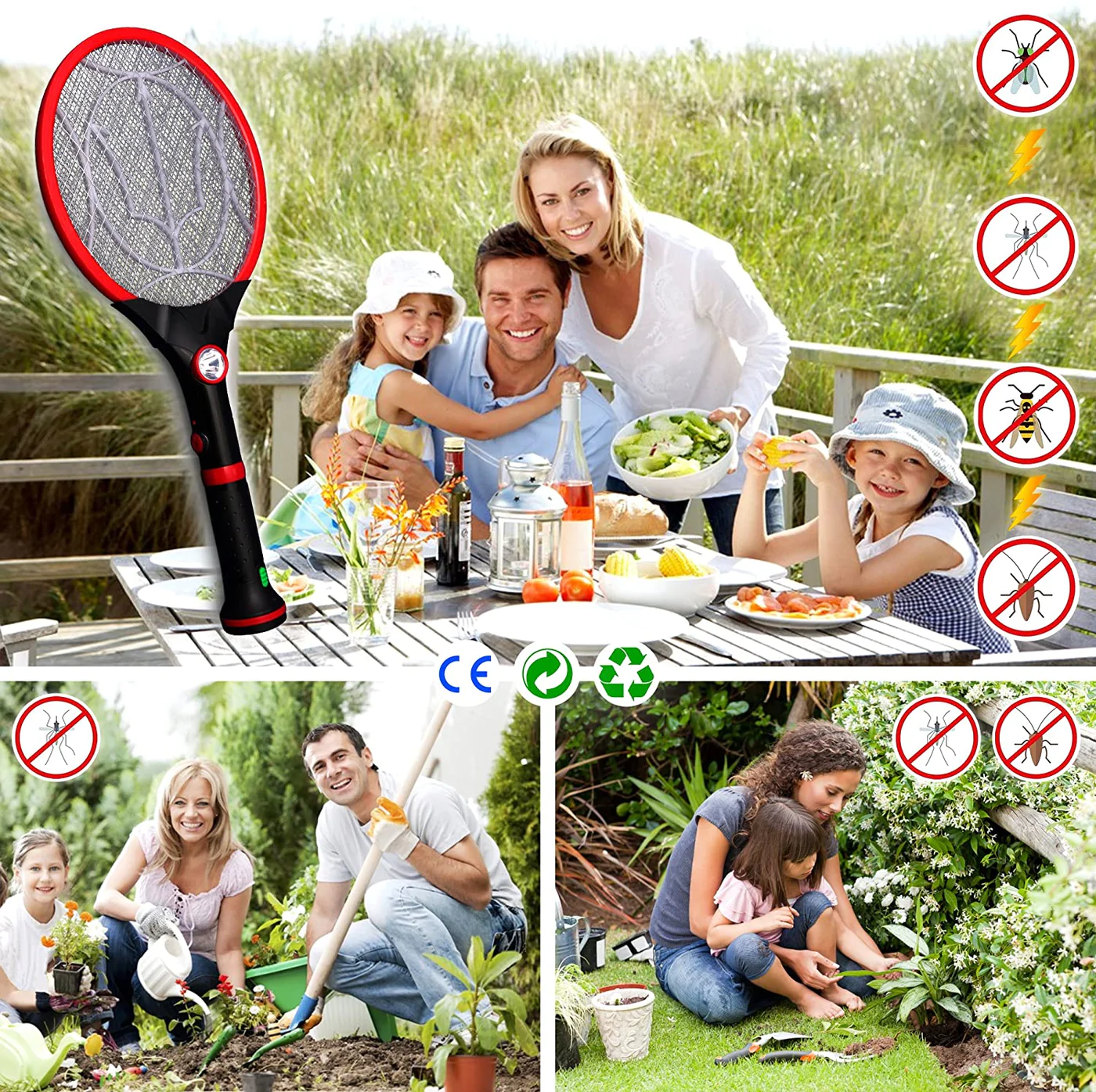 2 in 1 Electric Bug Zapper and Flashlight - lunazchef.shop