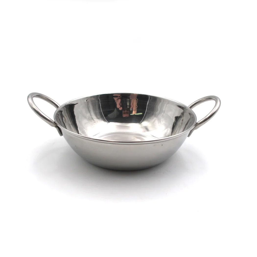 Stainless Steel Woke Dish Plain 13 cm - lunazchef.shop