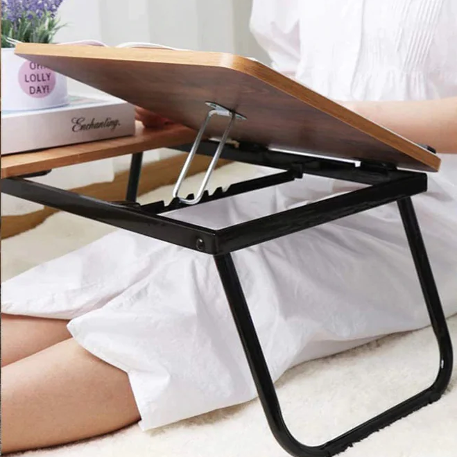 Folding Computer Desk with Adjustable Height - lunazchef.shop