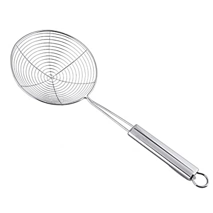 Large Stainless Steel Spider Strainer Skimmer Ladle - lunazchef.shop