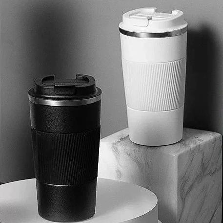 Black or White Stainless Steel Travel Mug - lunazchef.shop