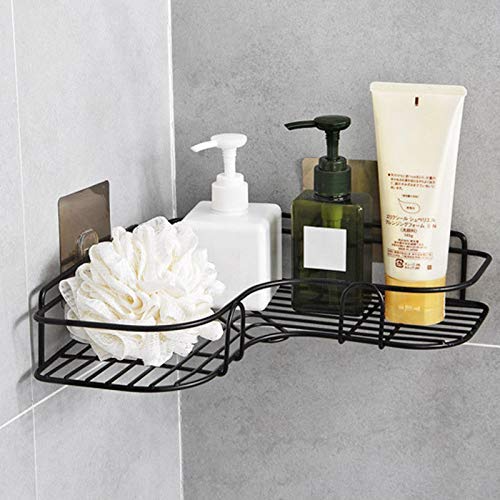 Bathroom Wire Shelf Corner Black - lunazchef.shop