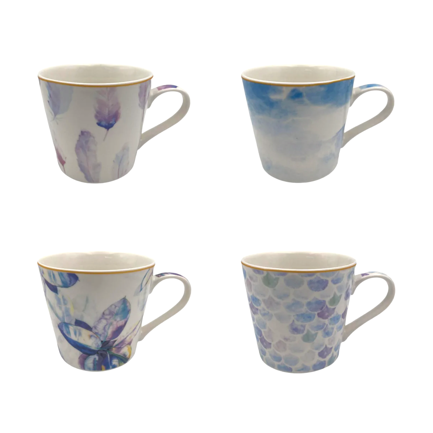 Soft Colors Wide Porcelain Mug - lunazchef.shop