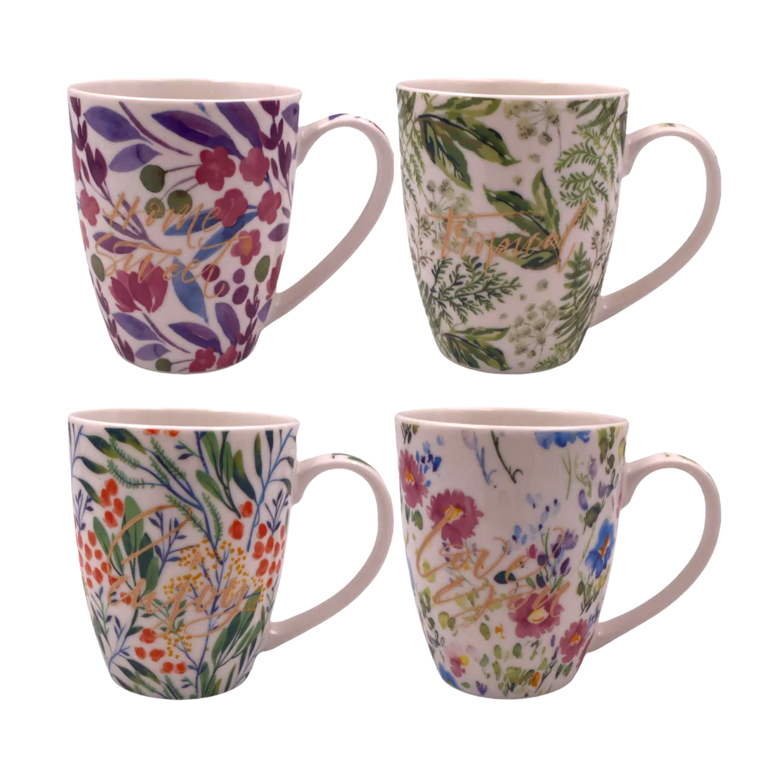 Floral Porcelain Mug - lunazchef.shop