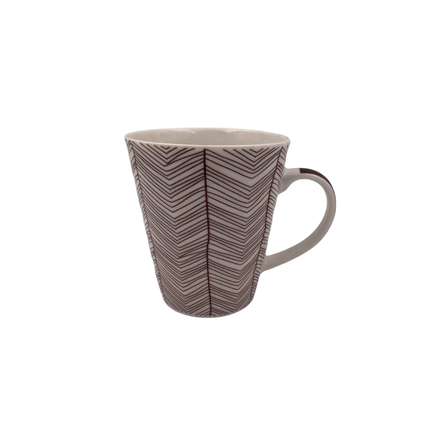 Porcelain Mug Brown Doodles - lunazchef.shop