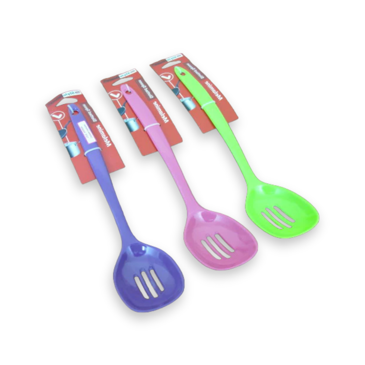 Colorful Melamine Slotted Serving Spoon - lunazchef.shop