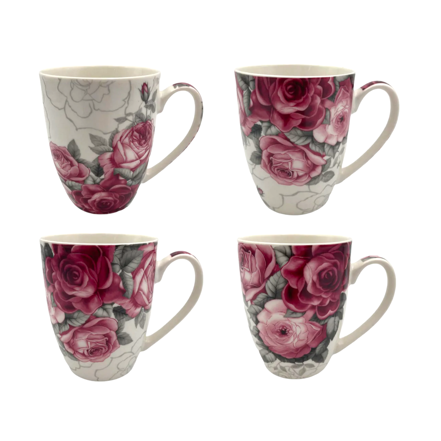 Rose Blossom Porcelain Mug - lunazchef.shop