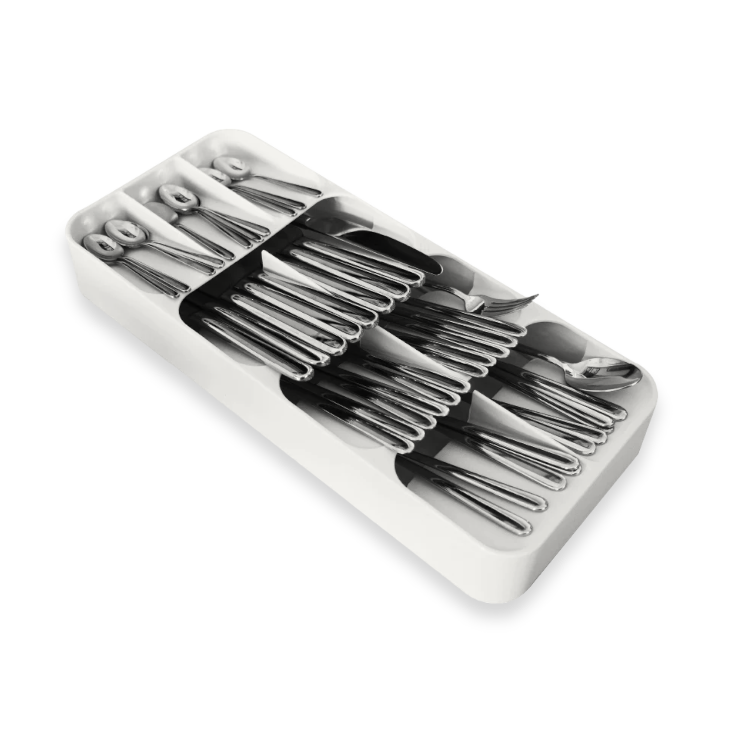 Large Compact Cutlery Organizer 9 cells - lunazchef.shop