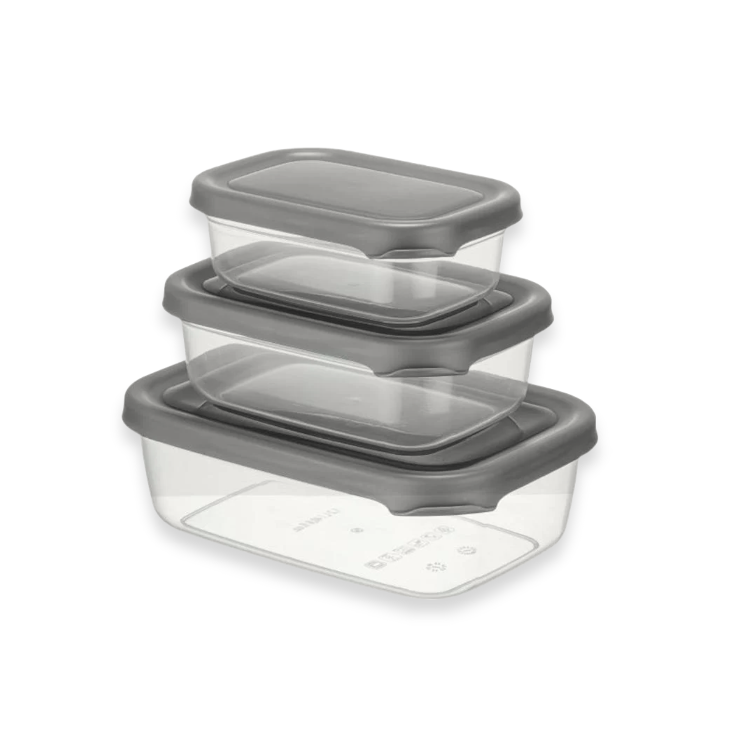 Set of 3 Storage Boxes 1.2L+0.67L+0.4L - lunazchef.shop