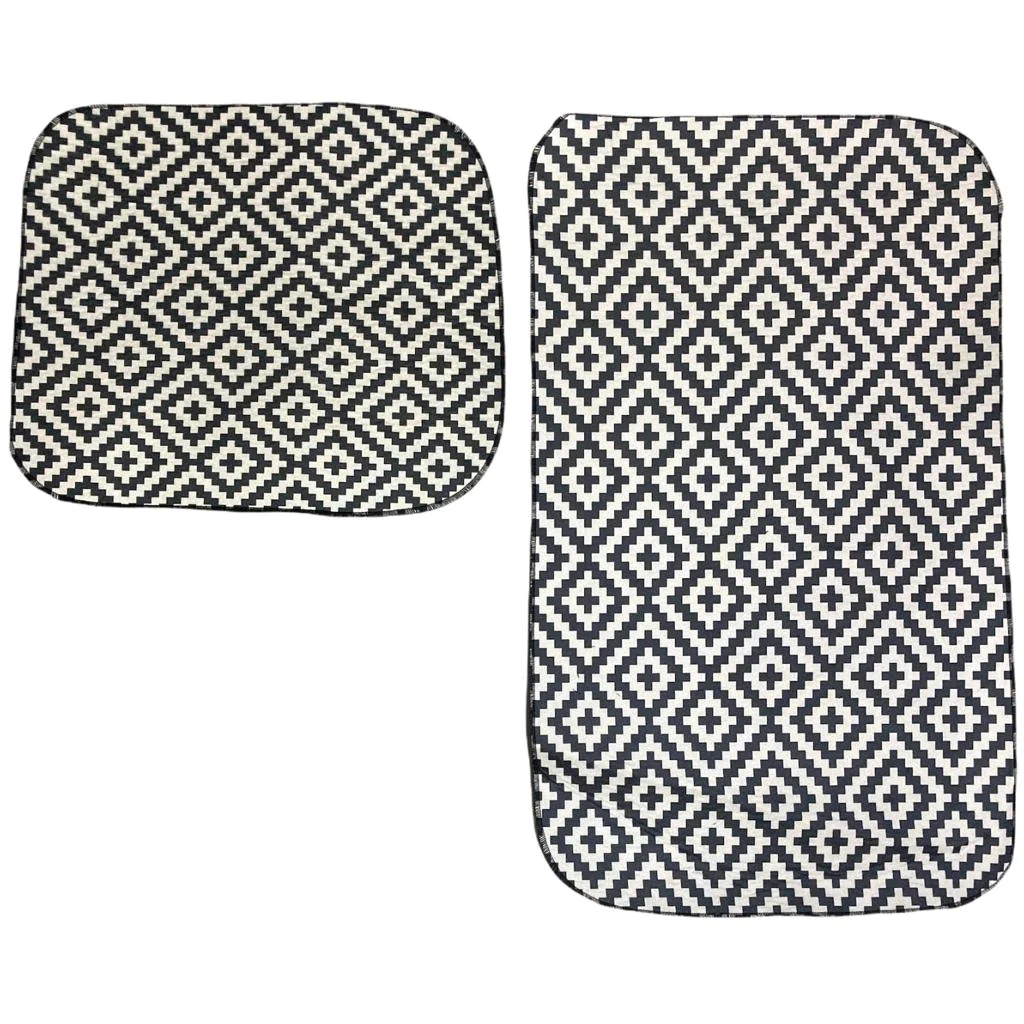 Set of 2 Thin Anti Skid Water Absorbent Mats - lunazchef.shop