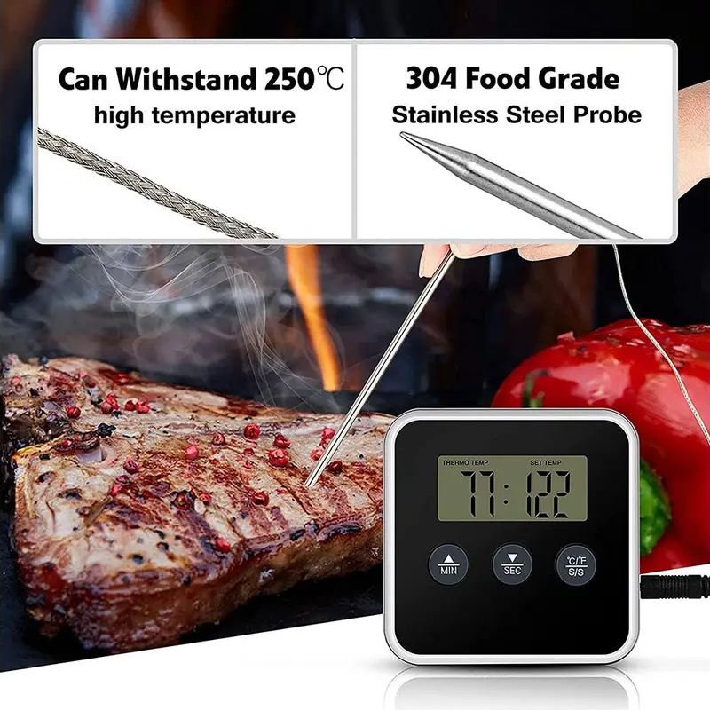 Two in One Digital Thermometer And Timer - lunazchef.shop