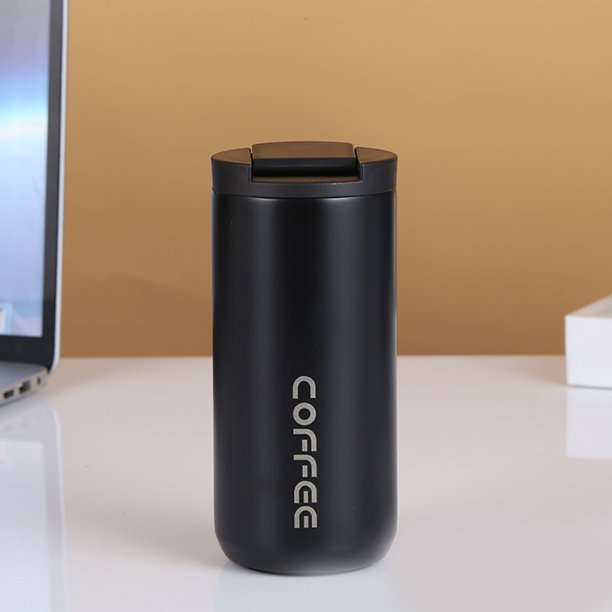 Black Stainless Steel Travel Mug 400ml - lunazchef.shop