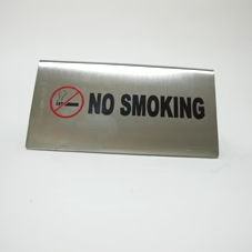 No smoking stainless steel sign - lunazchef.shop