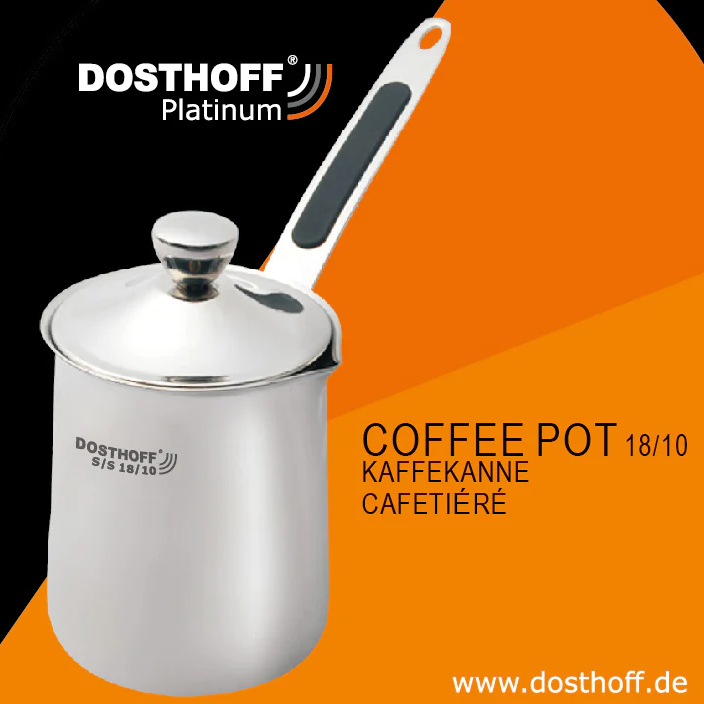 Dosthoff SS 18-10 Coffee Pot 6 OZ - lunazchef.shop