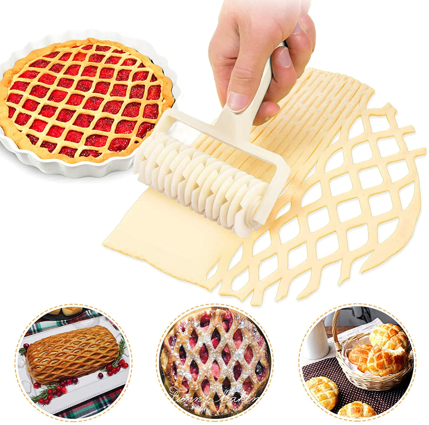 Lattice Dough Cutter Big - lunazchef.shop