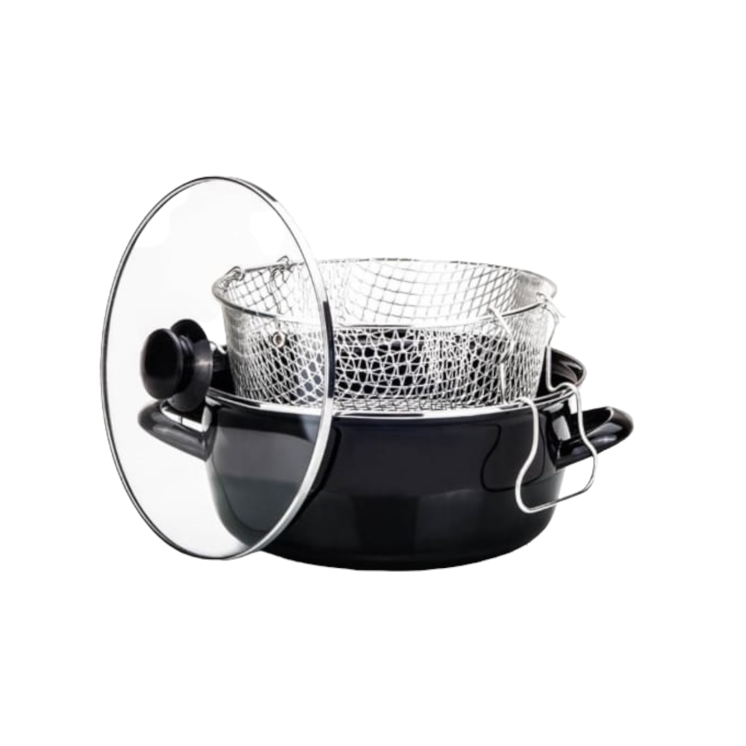 Enamel Coated Deep Fryer; 26 cm - lunazchef.shop