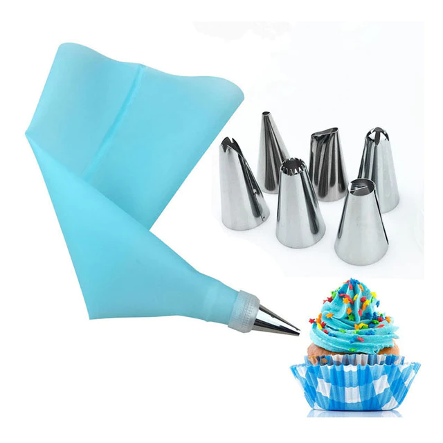 6 Stainless Steel Icing Bag Decoration Tips - lunazchef.shop