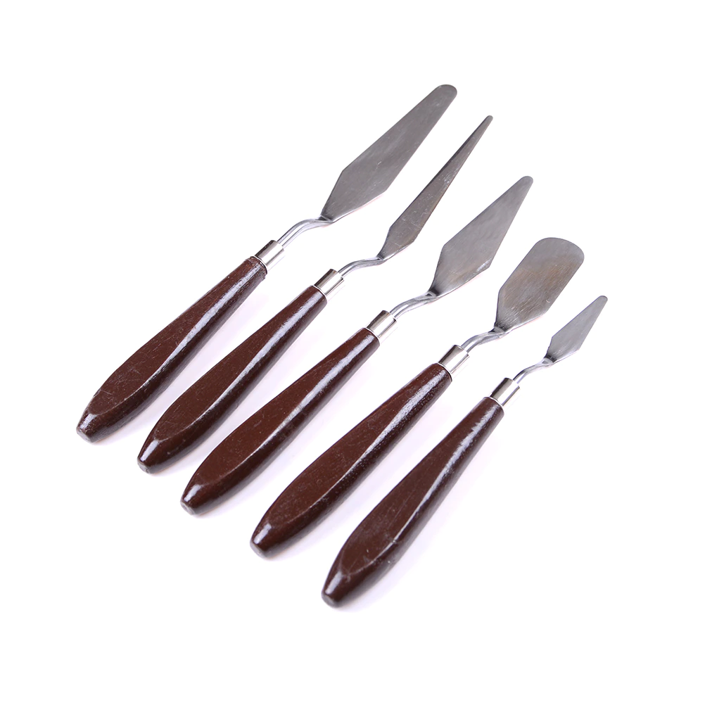 5PCS Mixed Palette Spatulas Painting SS Scrape - lunazchef.shop