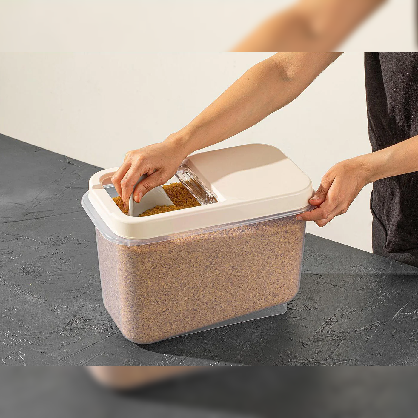 Swipe Cover Multi-box Food Storage Box 10 L - lunazchef.shop