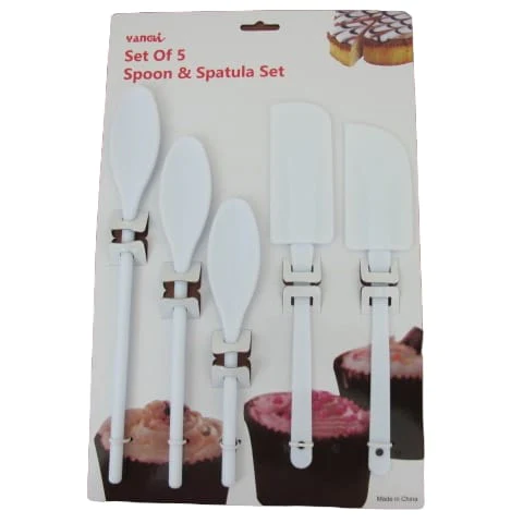 5 pieces Spoon and Spatula Set - lunazchef.shop