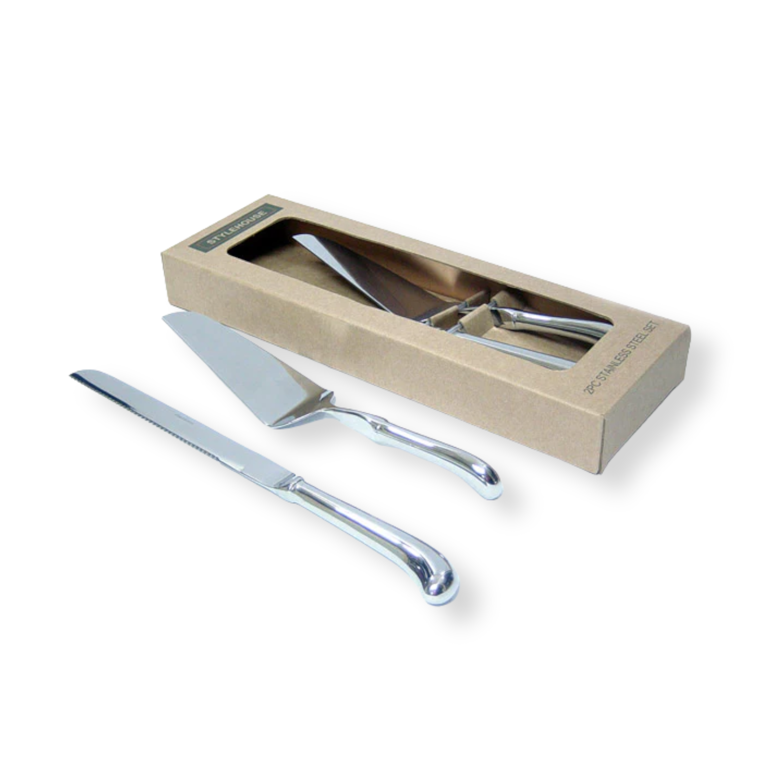 Stainless Steel Cake Serving Set in a Box - lunazchef.shop