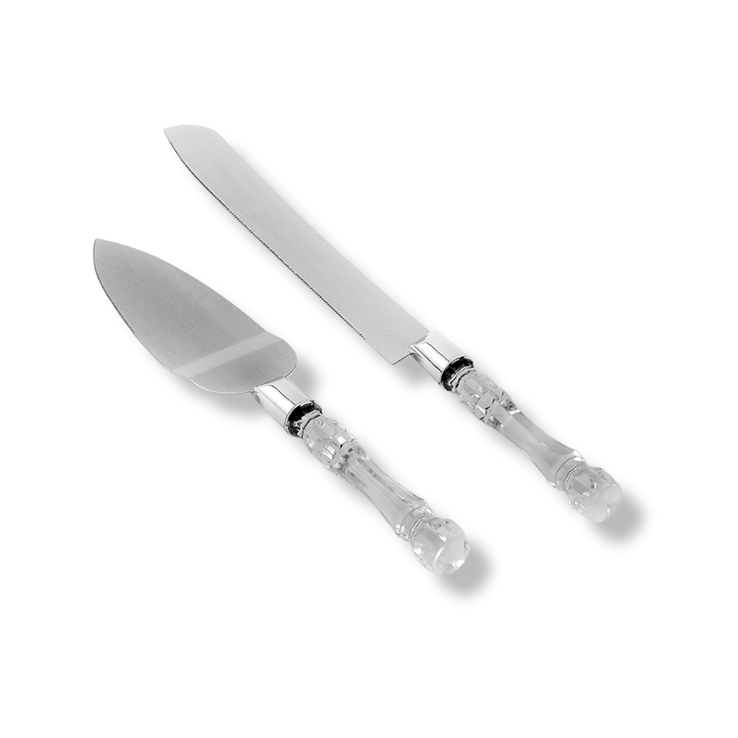 Knife and Server Set Faux Crystal Handles - lunazchef.shop