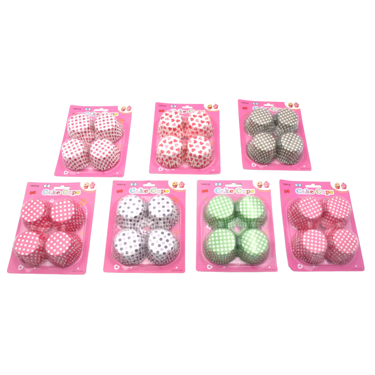 100 Colored Paper Muffin Holders in a Box - lunazchef.shop