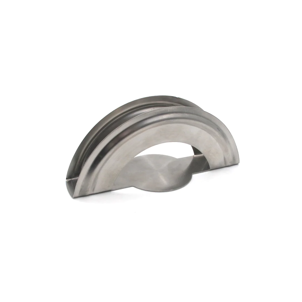 Stainless Steel tissue holder, half-circle with round base - lunazchef.shop