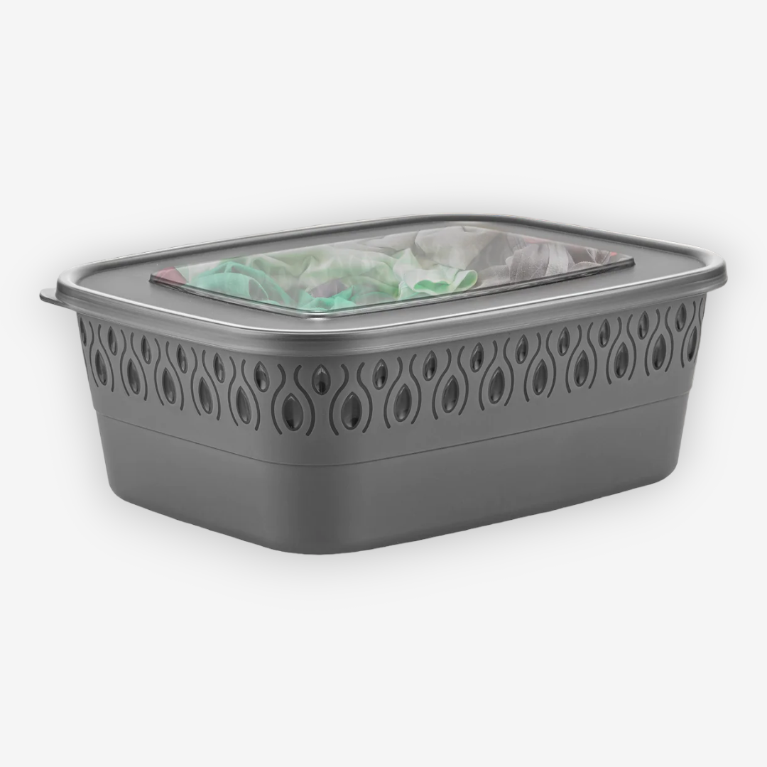 Monna Rect Storage Box 3 L with Lid - lunazchef.shop