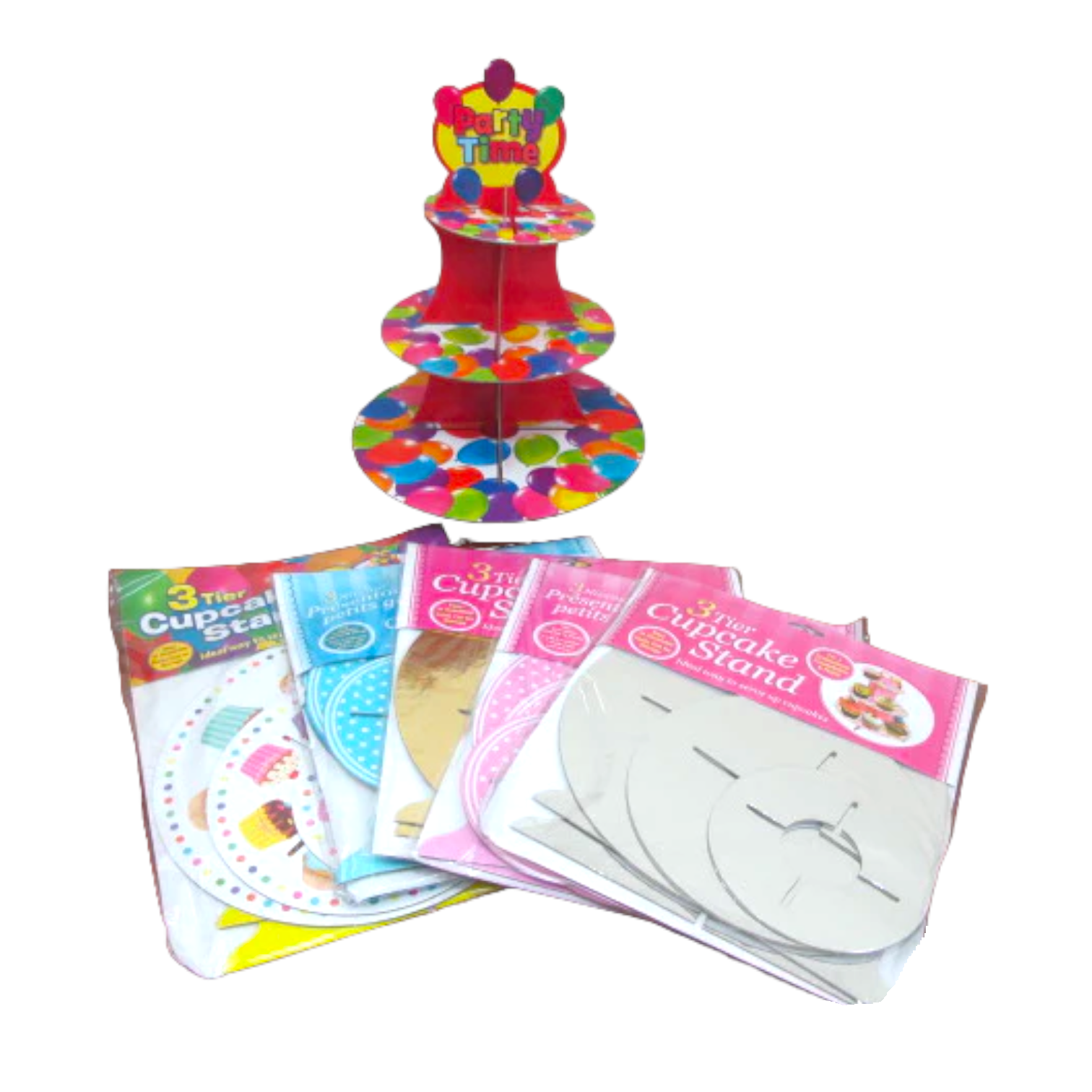 3 Tier Cardboard Cupcake Stand - lunazchef.shop