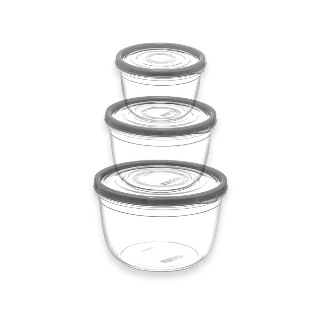 Round Food Storage Set of 3 - lunazchef.shop