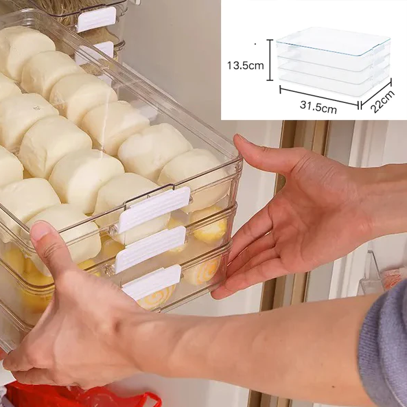 3 Interconnected Storage Box with Cover XS-9531-1 - lunazchef.shop