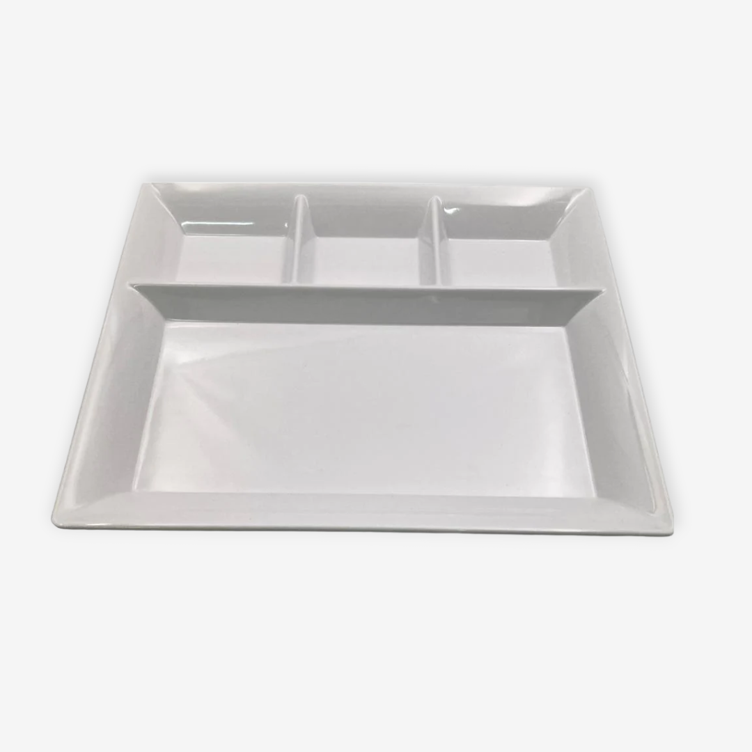 Melamine Rectangular divided Dish 33 cm - lunazchef.shop