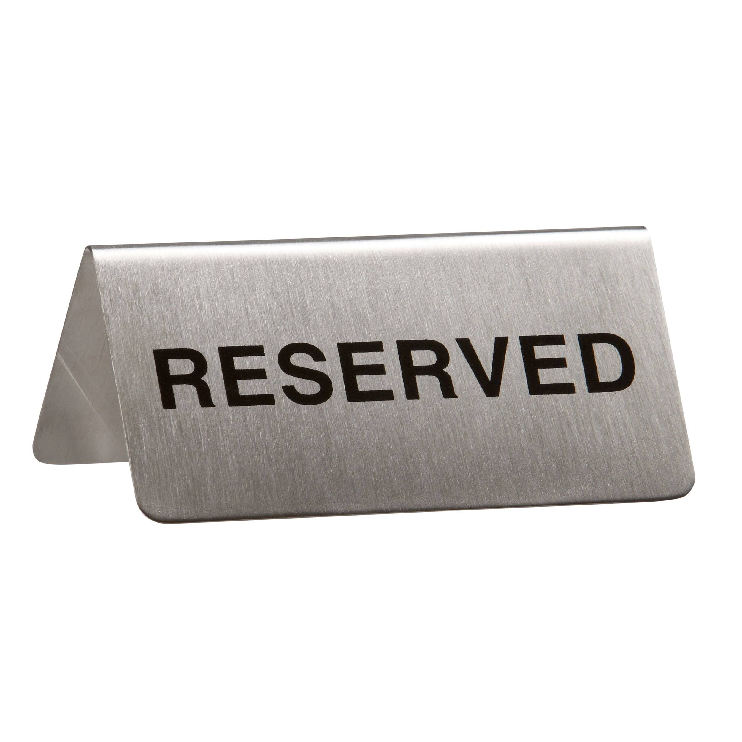 Reserved stainless steel sign - lunazchef.shop