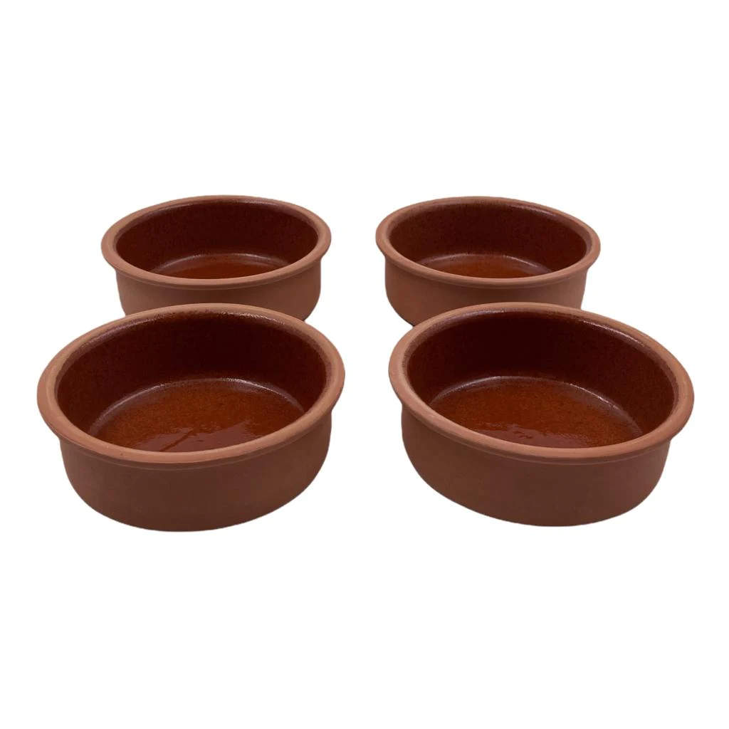 Set of 4 Clay Bowls 14 x 4.5 cm - lunazchef.shop