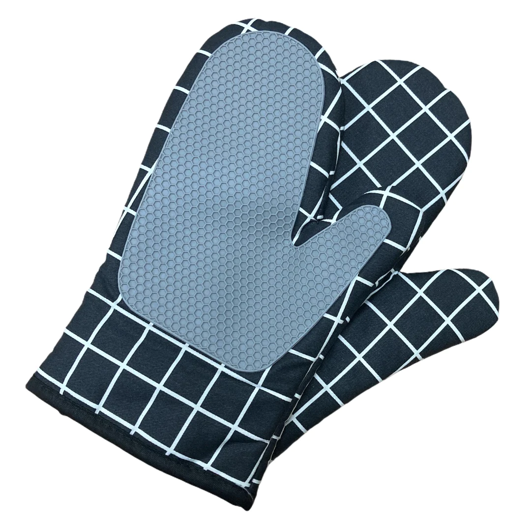 Set of 2 High Quality Mitten with Silicon Exterior - lunazchef.shop