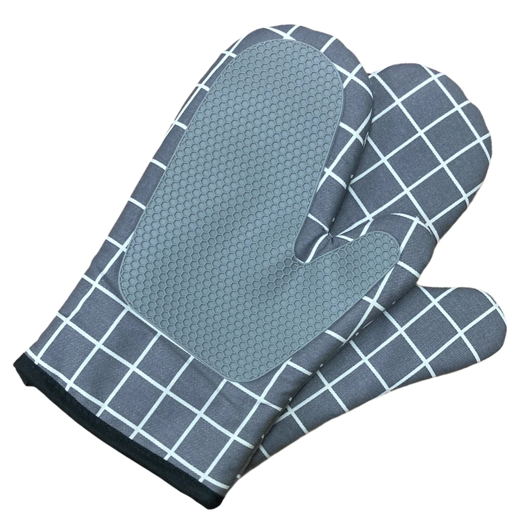 Set of 2 High Quality Mitten with Silicon Exterior - lunazchef.shop