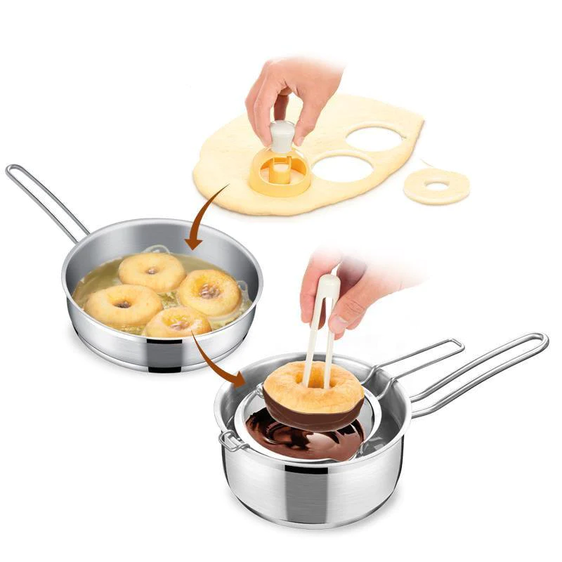 Donut Cutter Round Shape With Pluker - lunazchef.shop