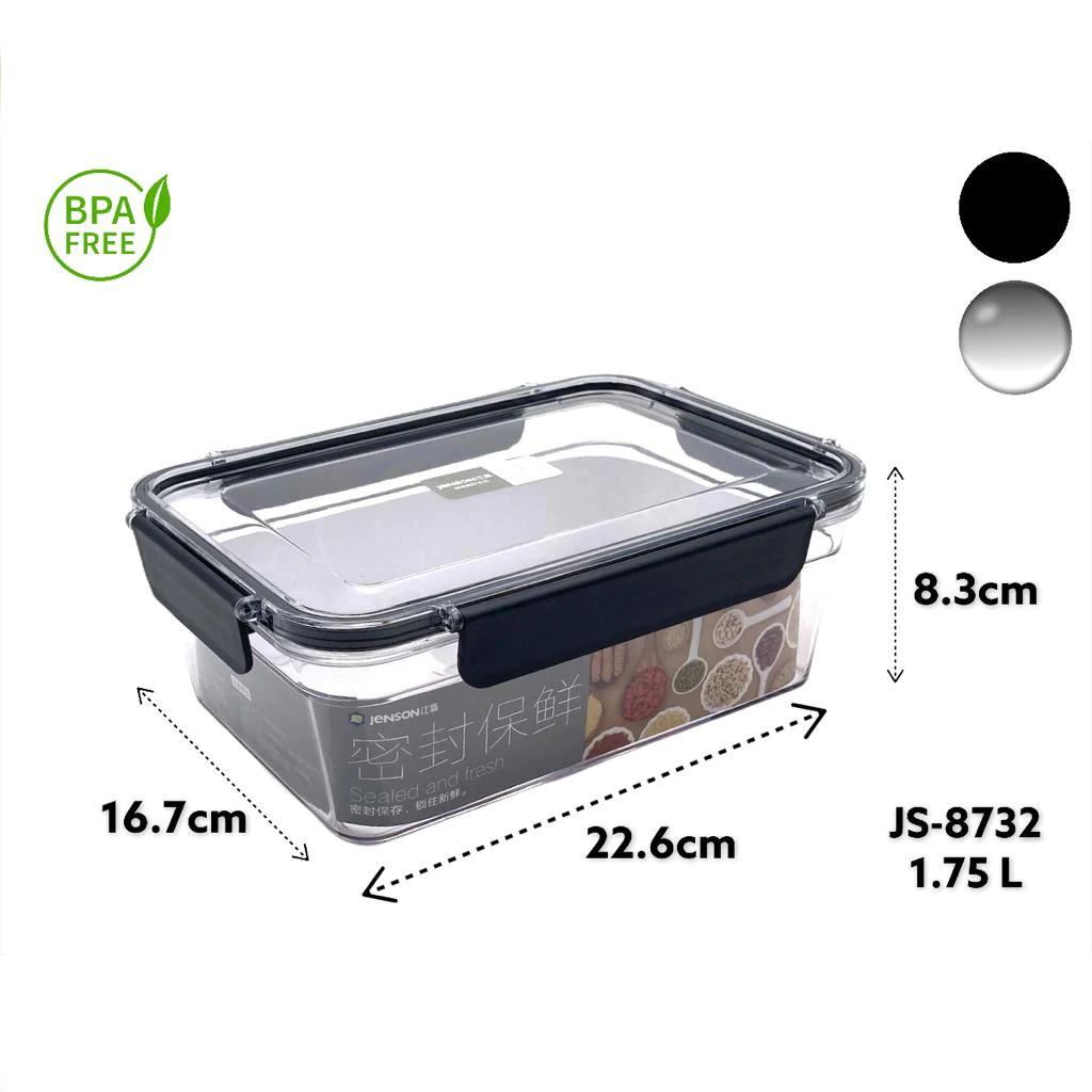 Acrylic Airtight Rectangular Food Storage Box - lunazchef.shop