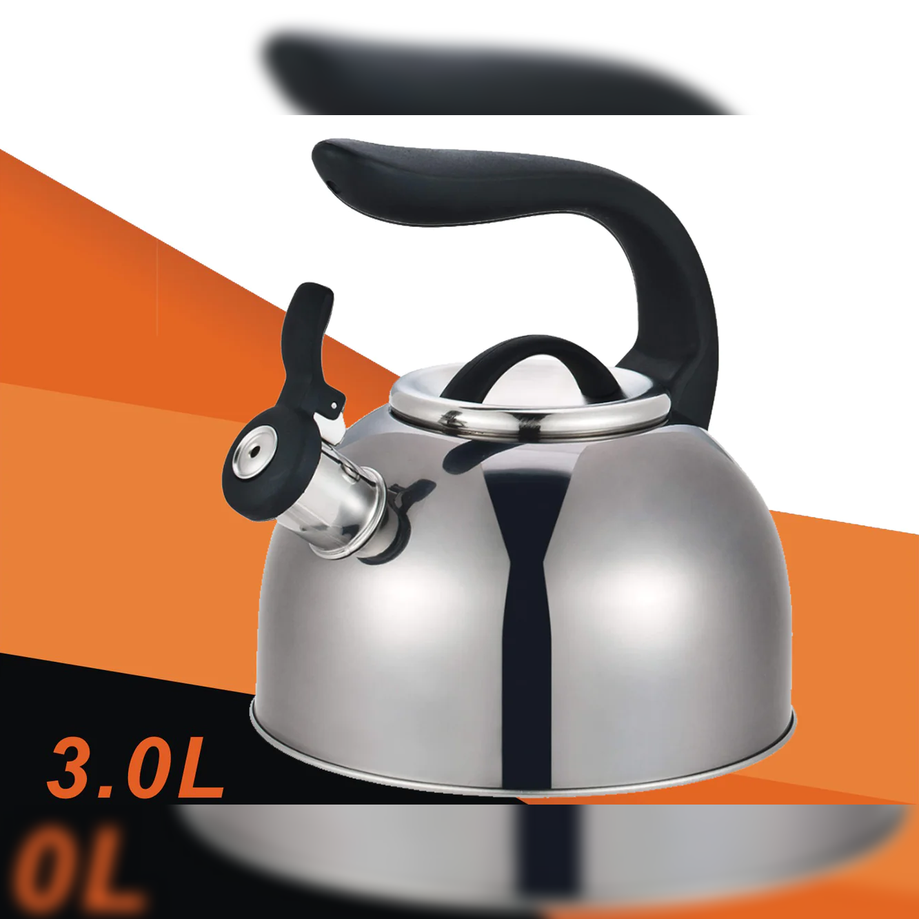 Dosthoff Space Metallic SS 18/10 Whistling Kettle 3.0 L - lunazchef.shop