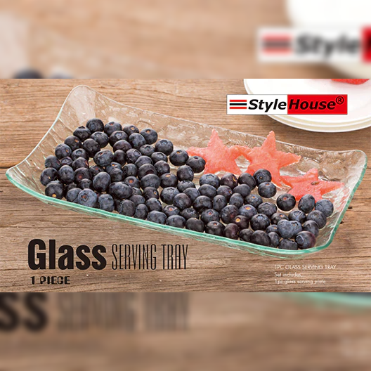 Rectangular Glass Serving Plate - lunazchef.shop