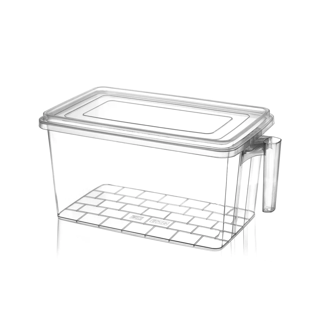 Large plastic fridge organizer with cover - lunazchef.shop