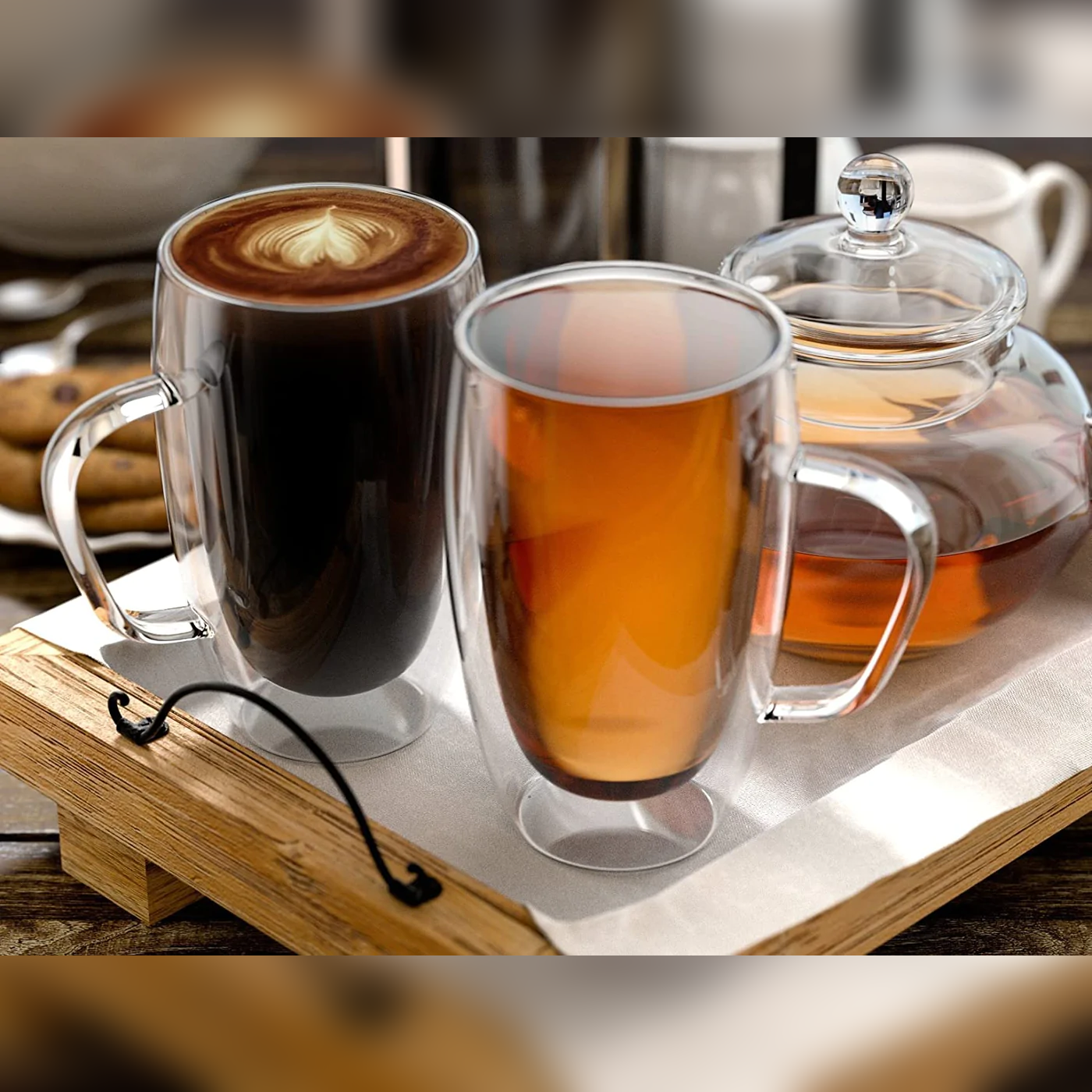 Double Wall Glass Mug - lunazchef.shop