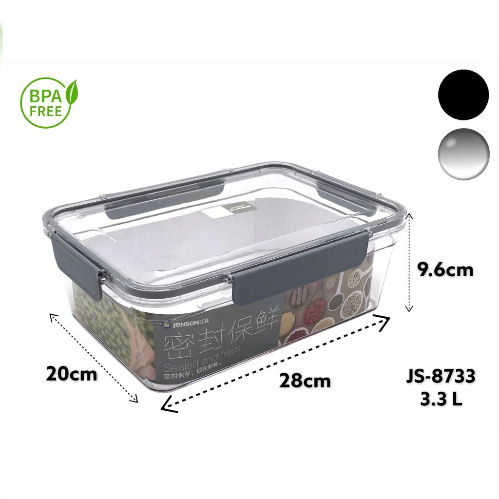 Acrylic Airtight Rectangular Food Storage Box - lunazchef.shop