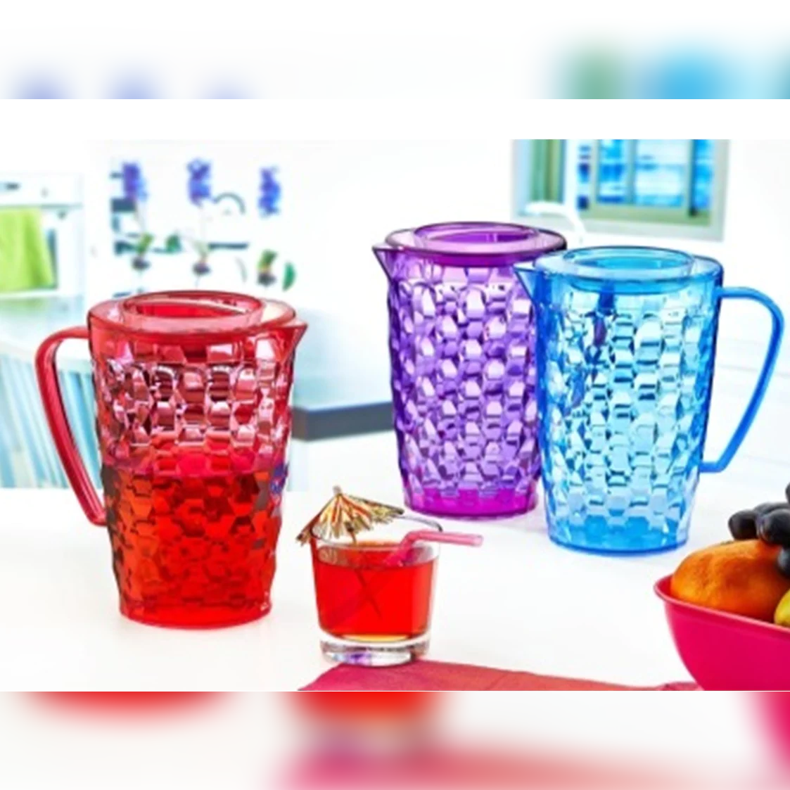 Plastic Pitcher Crystal Design - lunazchef.shop