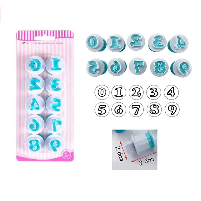 Push Easy Mini Number Cutter 10 pc - lunazchef.shop