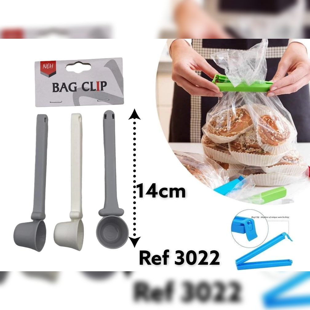 Plastic Bag Clip Deep Spoon X3 - lunazchef.shop