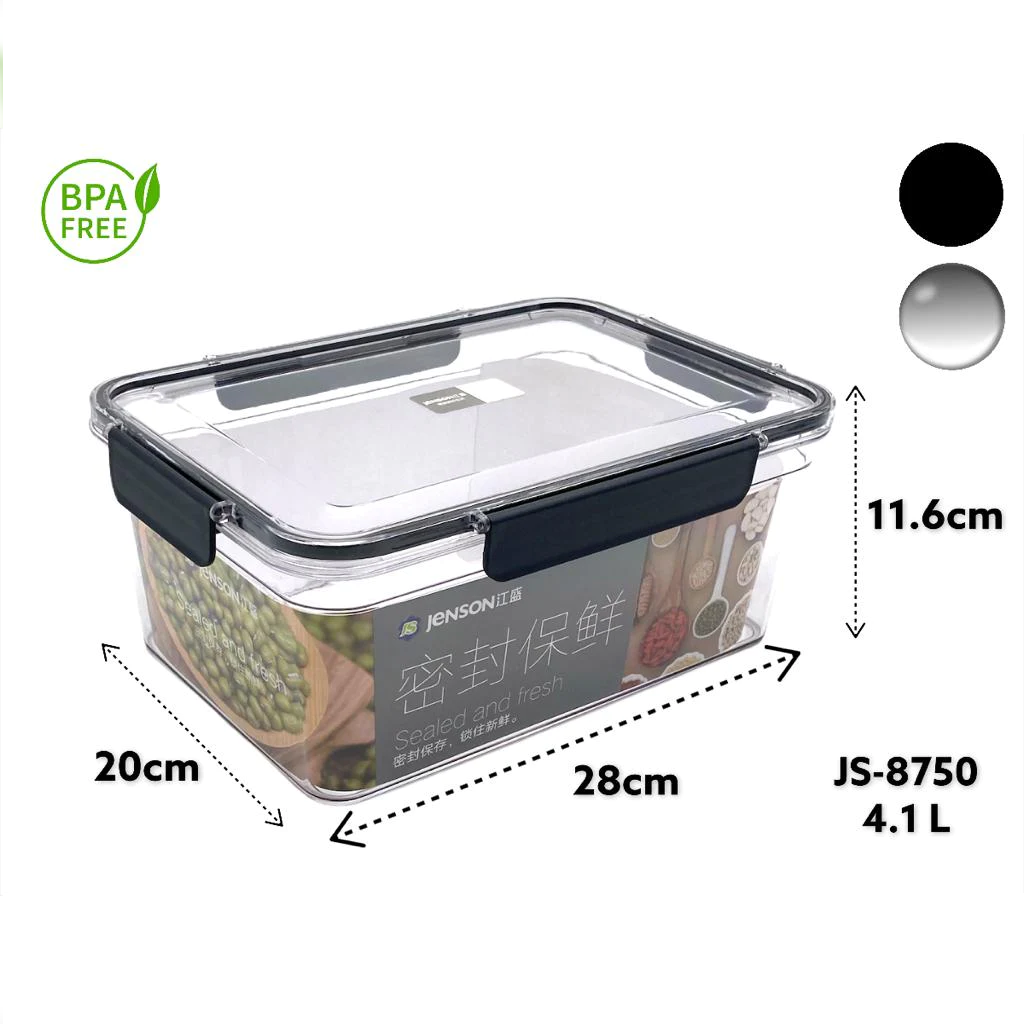 Acrylic Airtight Rectangular Food Storage Box - lunazchef.shop